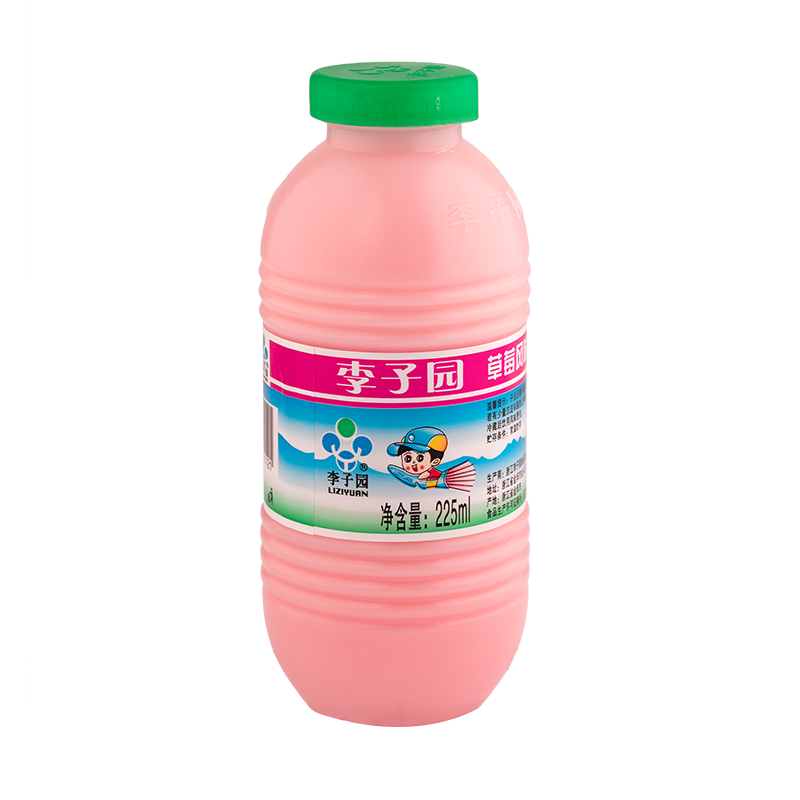 草莓风味乳饮料，单瓶净含量225ml